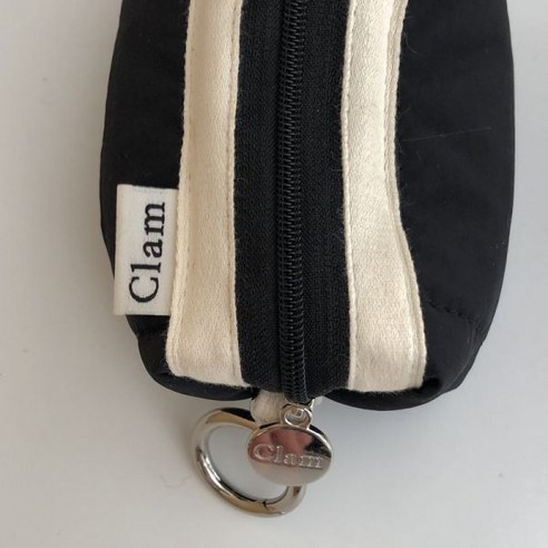 클램 Clam Mini key ring round pouch Quilting 블랙 129879 - 기타소품 | 쿠팡