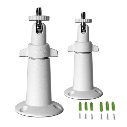 카메라 벽 / 천장 마운트 (2 팩) 카메라와 옥외용 마운트 및 1/4 나사 헤드가있는 호환 카메라와 호환 가능, 보여진 바와 같이, 하나