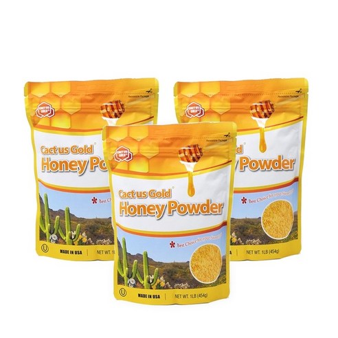 [미국직배송-PRIMO] 미국 아리조나 천연꿀가루 허니 파우더 454g (수량옵션)/Arizona Honey powder, 3개