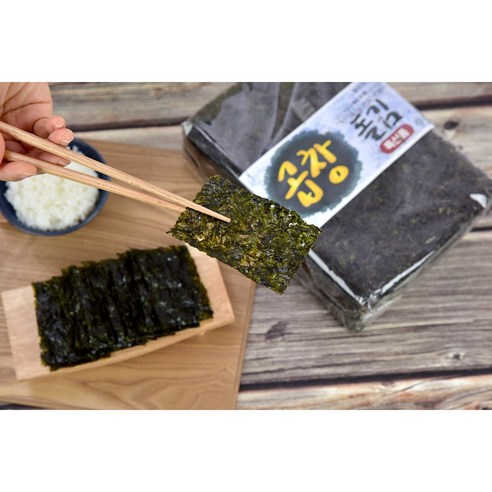 곱창 김 바삭한 햇 구운김 프리미엄 건강 밥반찬 밑반찬 무침 명품 자연산 곱창돌김, 50개