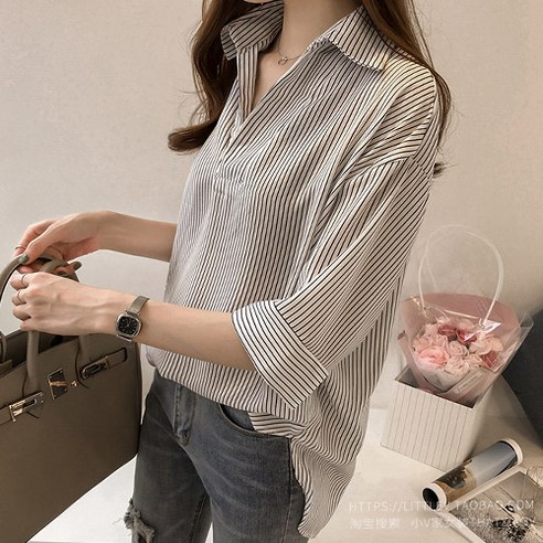 리더스타 여성블라우스 여성셔츠 오버핏 박스핏 셔츠 블라우스