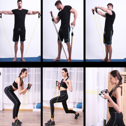 편리하고 효율적인 홈트레이닝을 위한 홈트인 멀티 튜빙밴드 세트