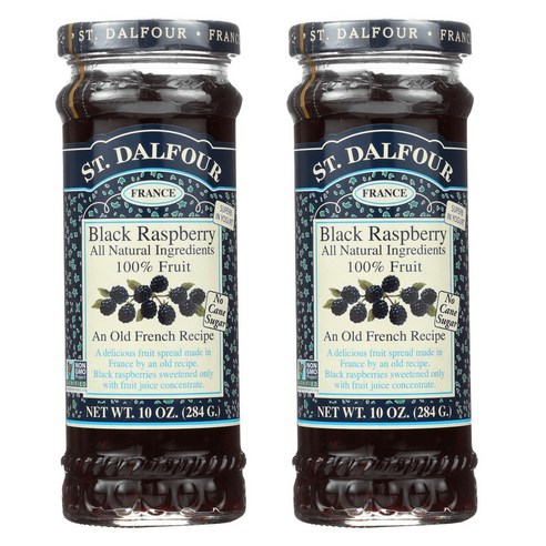 샹달프 디럭스 스프레드 블랙 라즈베리, 블랙 라즈베리(Black Raspberry), 284g, 2개
