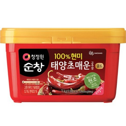 청정원순창 태양초 매운 고추장, 1kg, 1개