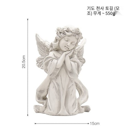 북유럽 천사 크리 에이 티브 미니 큐피드 공예 날개 장식 창 소품, 천사 뺨 장식 (골동품), 하나
