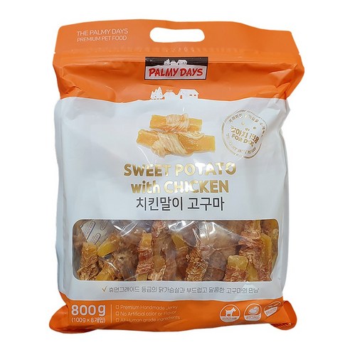 파미데이즈 강아지간식 치킨말이 고구마 800g