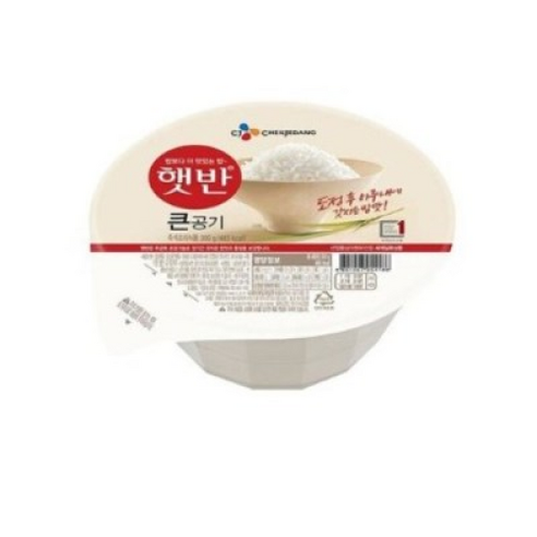 햇반 백미밥 큰공기, 300g, 18개