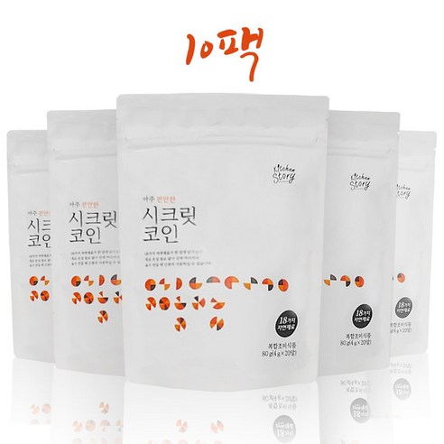   빅마마 시크릿코인 편안한맛 20알 10팩 이혜정 육수 한알, 80g, 10개