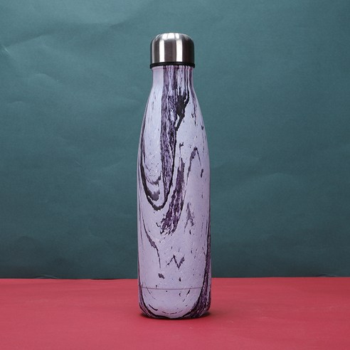 다국적 신형 트렌드 선물 보온컵 304 스테인리스강 창의 대리석 별빛 콜라병, 500ml