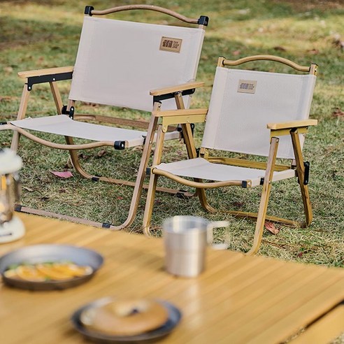 어린이 빈티지 캠핑 의자 경량의자 접이식의자, 1개, 혼합색상