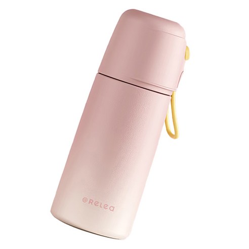 RELEA UP316 보온 보냉 텀블러, 1개, 그라디언트 사쿠라히메 핑크, 380ml