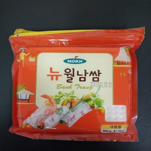 CoCoPink / 투명하고 쫄깃한 몬 뉴월남쌈 300g(사각), 300g, 1개