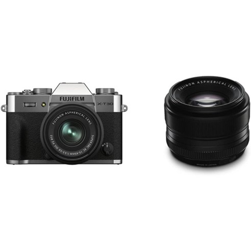 후지필름 미러리스 SLR X-T30II XC 렌즈키트 실버 FX-T30II LK-1545-S, 렌즈 키트 + 단초점 렌즈