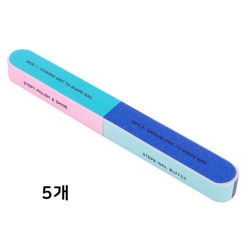 7면 네일 파일 버퍼 손톱 정리부터 광택까지 7 Step 한방에 OK!!, 7면 파일 버퍼, 5개