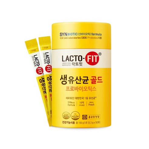 종근당 락토핏 생유산균 골드 2g 50포, 100g, 1개