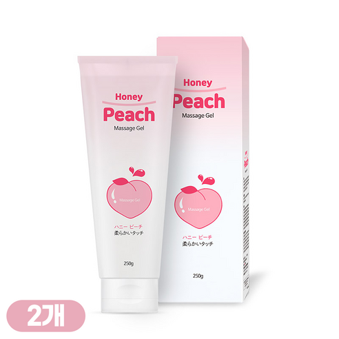 허니피치 바디 마사지젤 과일향, 2개, 250g