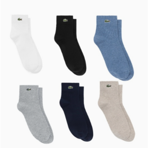 발끝까지 신경 쓰는 당신을 위한 선택, 라코스테 베이직 피케 중목 양말 라코스테양말