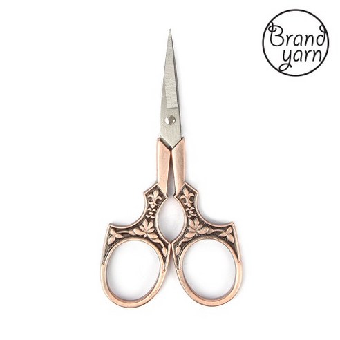 브랜드얀 감성 스파르타 가위 11.5cm, 엔틱, 1개