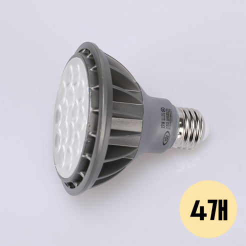 LONG 파30 LED 15W 집중형 주백색(아이보리색빛 4000K), 주백색, 4개