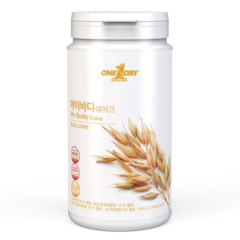 원데이뉴트리션 마이바디 쉐이크 통귀리고구마맛, 1개, 700g