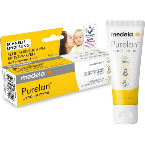 메델라 Medela Purelan Lanolin Cream 독일 퓨어란 라놀린 크림 유두보호 니플 크림 37g, 2팩