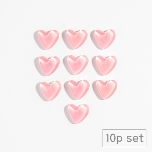 84x84 냉장고 현관문 인테리어 자석 마그네틱, 핑크빅하트10p