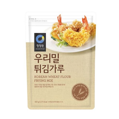 청정원 우리밀 튀김가루 450G, 1개