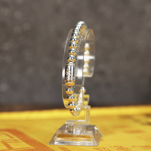 호신불 부적 은 염주 팔찌: 영적 성장, 보호, 내면의 평화를 위한 신성한 동반자