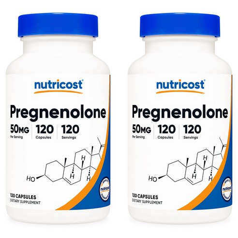 뉴트리코스트 프레그네놀론 50mg 120캡슐 2병, 2개, 120정