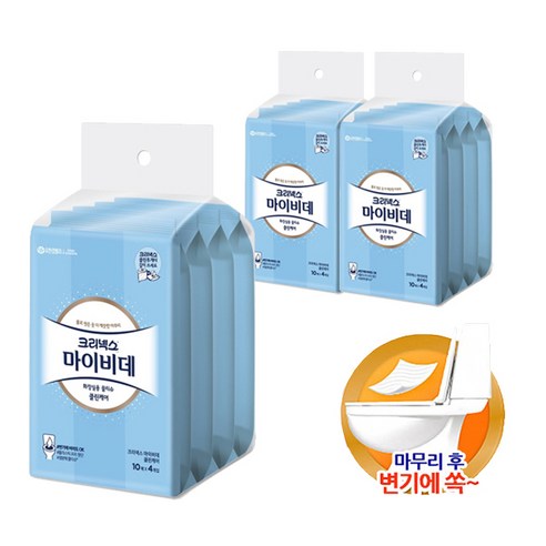 크리넥스 마이비데 휴대용 10매 x 12개 화장실 물티슈