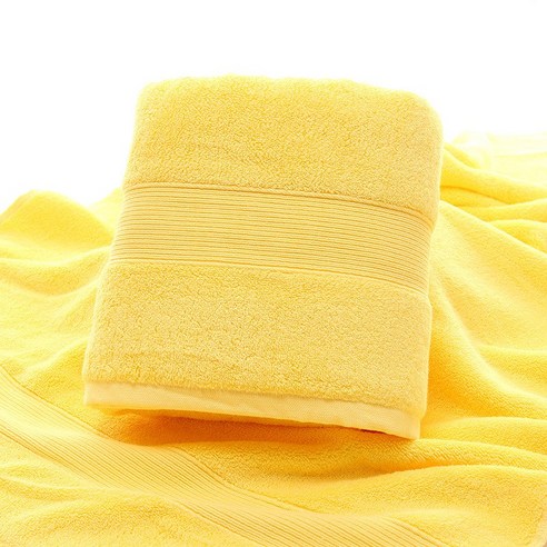 순면 목욕수건확대 두께 60g 성급 목욕수건 주문 제작 업체, 노랑, 황색, 70*140