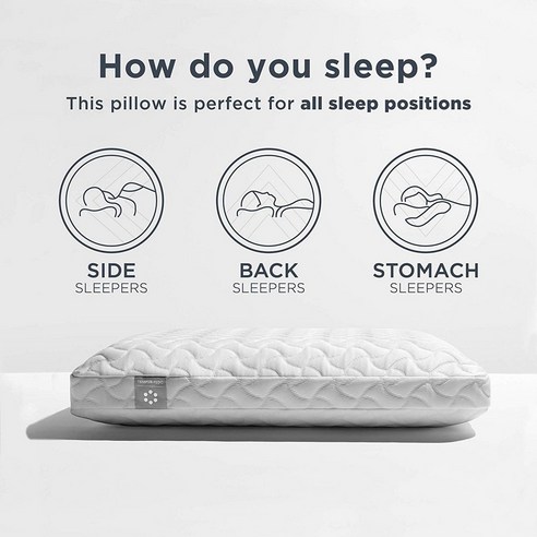 구름 위를 걷는 듯한 편안함, 템퍼 클라우드 베개로 숙면을 경험하세요.