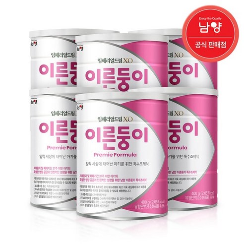 남양유업 남양 임페리얼드림XO 이른둥이 저체중아 특수조제식 400gx6캔, 400g, 6개