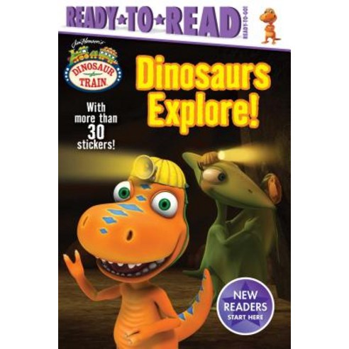 (영문도서) Dinosaurs Explore!: Ready-To-Read Ready-To-Go! [With More Than 30 Stickers] Paperback, Simon Spotlight, English, 9781534430372