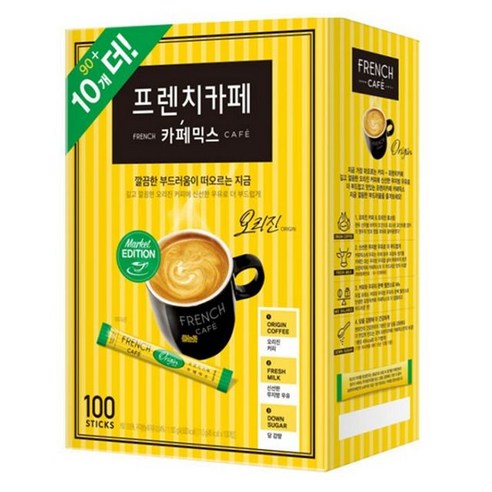 프렌치카페 커피믹스 오리진(특판용) 11g x 100T, 11.1g, 1개, 100개입