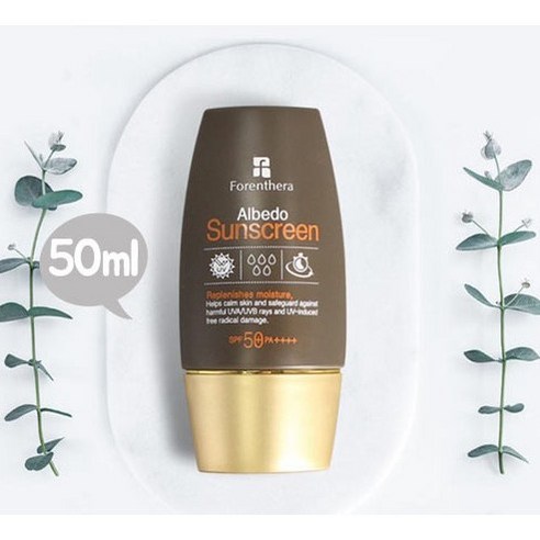 번들거림없는 포렌테라 알베도 선크림 50ml [ SPF50+PA++++]자외선차단 선블록 썬크림, 50ml 한개