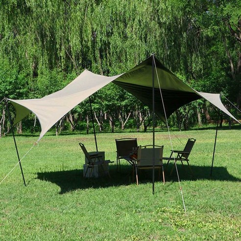 가성비 끝판왕, 캠핑의 품격을 높이는 타프 어닝