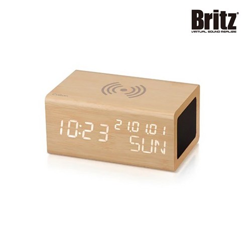 브리츠 Britz BZ-E3BT 무선충전 블루투스 알람 탁상시계