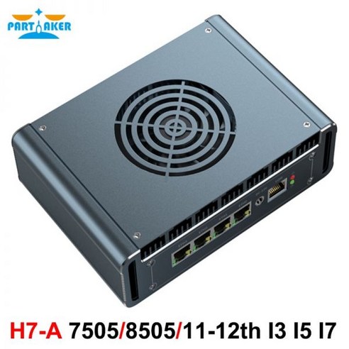 가성비 방화미니 PC 인텔 코어 i7 1265U i5 i3 펜티엄 골드 8505 4x i226V 2.5G LAN DDR4 pfSense 라우터, 02 8GB DDR4 128GB NVMe_04 EU, 07 I5-1235U I226