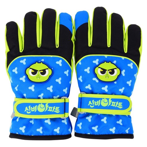 겨울철 아동의 손과 얼굴을 보호하고 세련된 신비아파트 방한 장갑과 팬콧 마스크