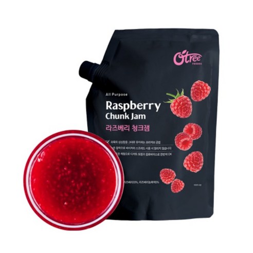 오트리 라즈베리 청크잼 (OTREE Raspberry Chunk Jam) 1kg, 오트리 라즈베리 청크잼 1kg