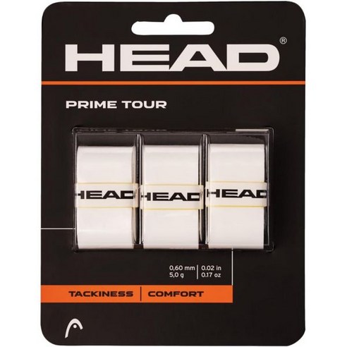 HEAD Xtreme 소프트 라켓 오버그립 테니스 그립 테이프 12 화이트, One Size