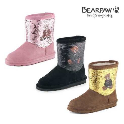 [베어파우] (BEARPAW) ELLE SPANGLE KIDS 양털부츠 (kids) 3종택