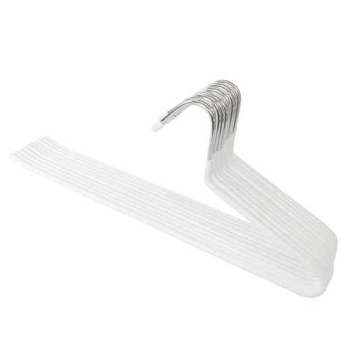 메르카 논슬립 바지걸이, 10개, 화이트