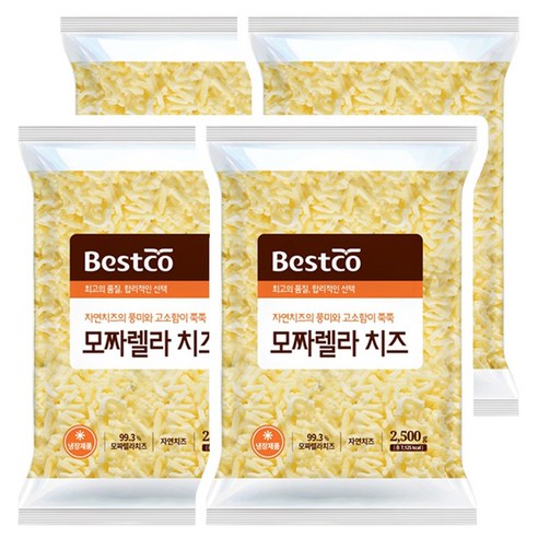 베스트코 모짜렐라치즈냉장 2.5kg, 1개