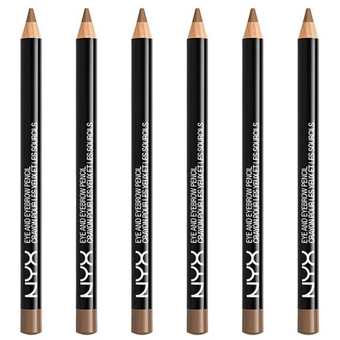 엔와이엑스 NYX 아이 앤 아이브로우 펜슬, Taupe, 6개