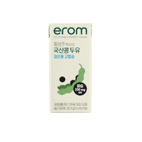 이롬 황성주 박사의 국산콩 두유 검은콩 고칼슘