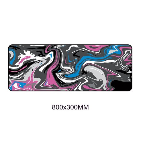 YJQ 대형 800x300 2/3mm 게이머 데스크 패드 노트북 마우스 매트 게임용 마우스 패드 XL 마우스 패드 PC 컴퓨터 키보드 데스크 매트 액세서리 카펫, YT-020-80X30_2MM Thickness