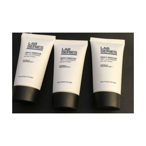 LAB SERIES 랩 시리즈 솔루션 포 맨 데일리 레스큐 젤 클렌저 1oz 30ml 세트 x3
