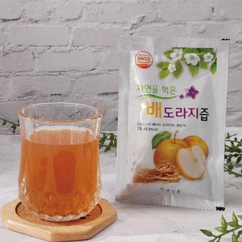 국내산 농산물로 만든 배도라지즙 100ml 100팩, 10L, 1개